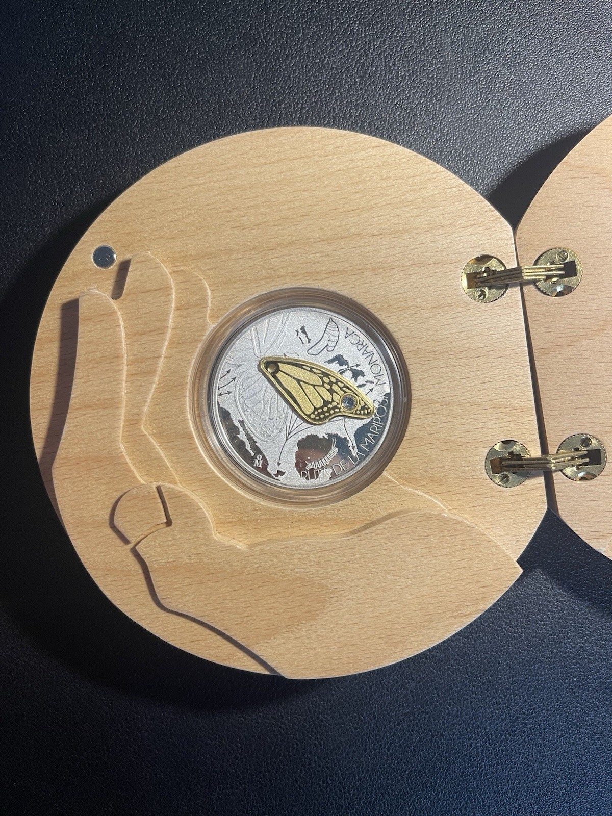 Mexico 2014 $10 Ruta Monarca Monarch Butterfly 0.999 Silver Coin KM#218