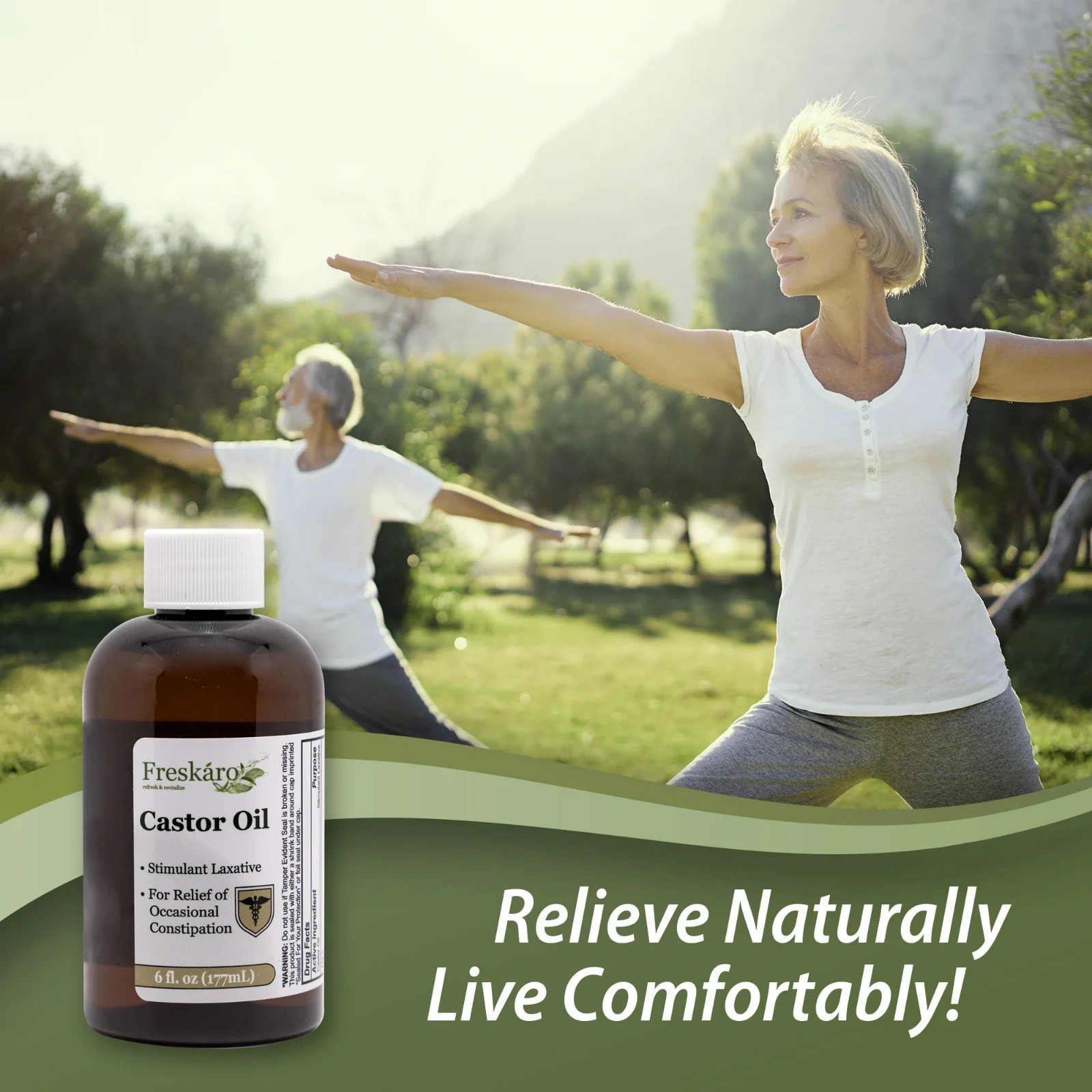 Freskaro Castor Oil Stimulant Laxative 6fl oz