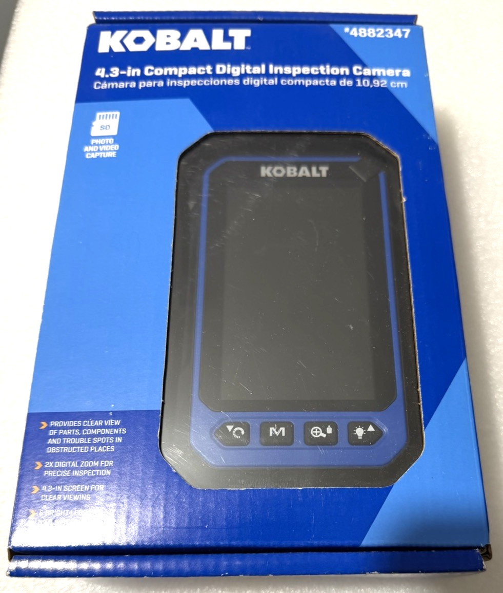 Kobalt Digital Inspection Camera 4.3" LCD Screen + 32GB Card + Batteries *SEALED