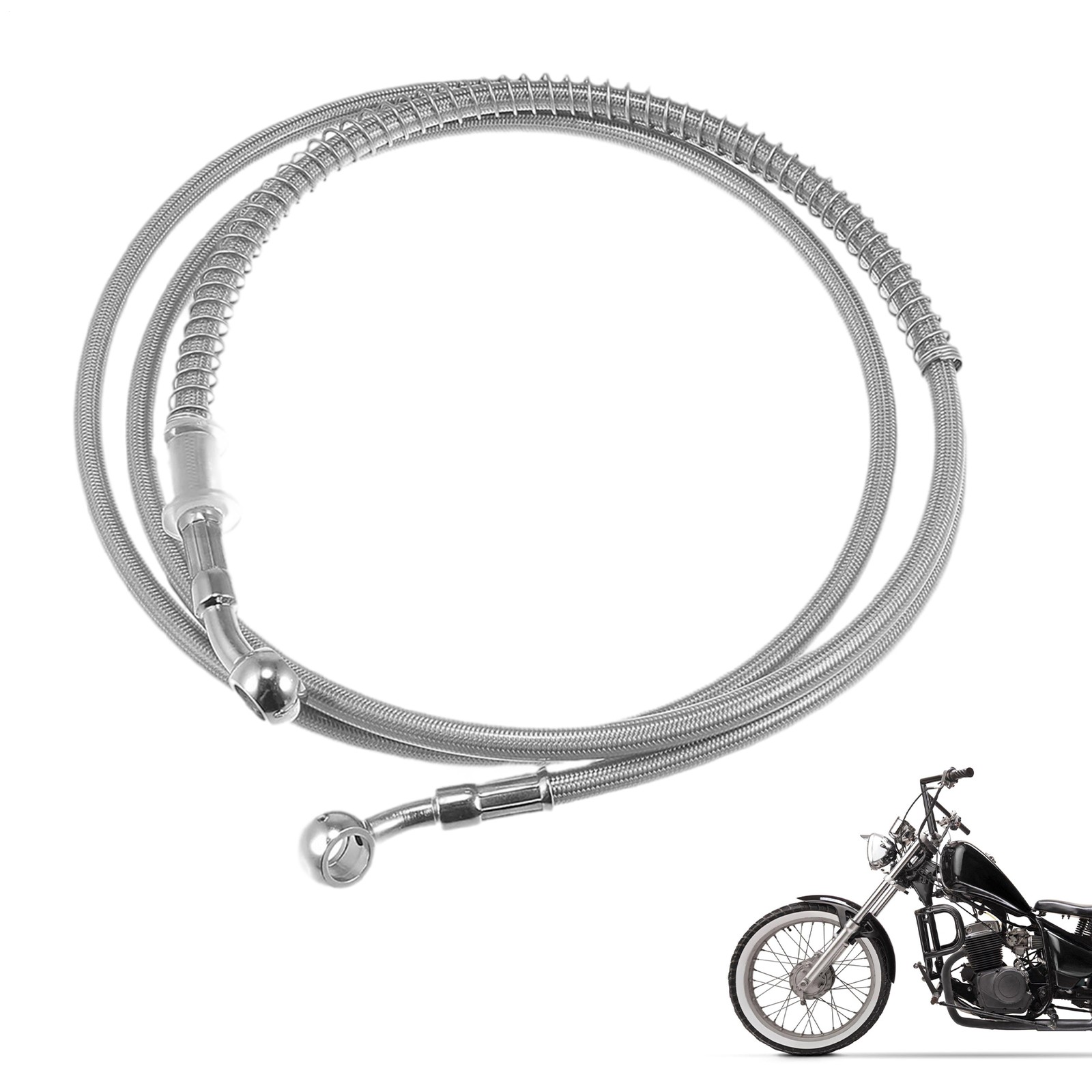 Motorcycle Hydraulic Brake Lines 110cm Clutch Lines Hose Stainless proficient