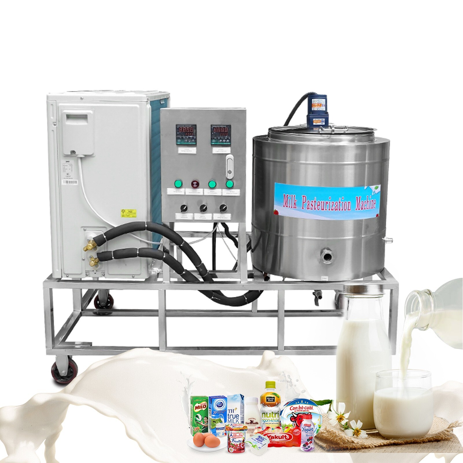 200L Commercial Pasteurization Machine Pasteurizer with Refrigerated Function