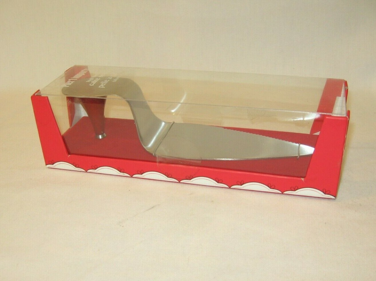 Pier 1 Imports High Heeled Cake Server Party Wedding Spade Knife Steel NEW Girl