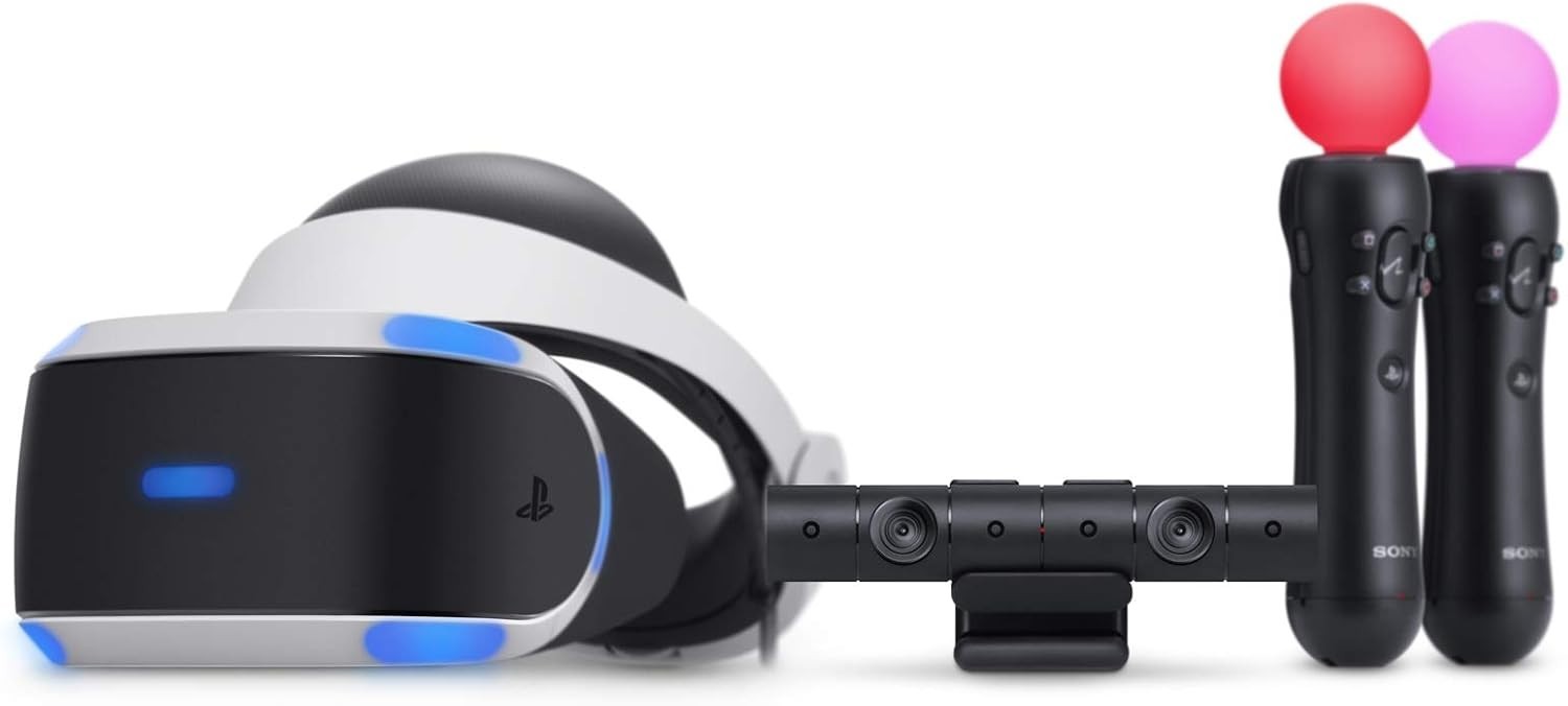 PS4  VR Headset Bundle w/ Head Set, Move Controllers sensor and camera