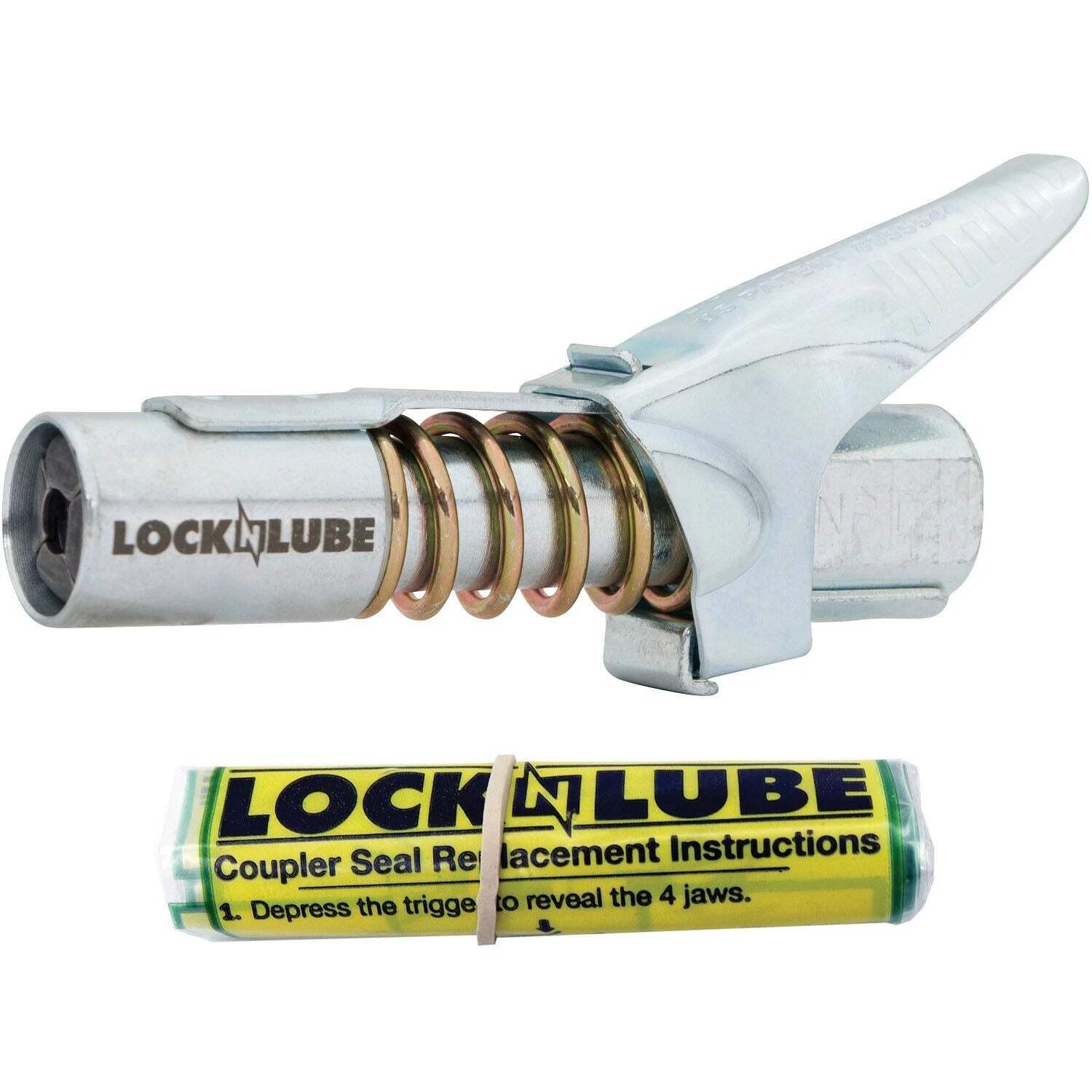LockNLube® Grease Coupler with Spare Rebuild Kit