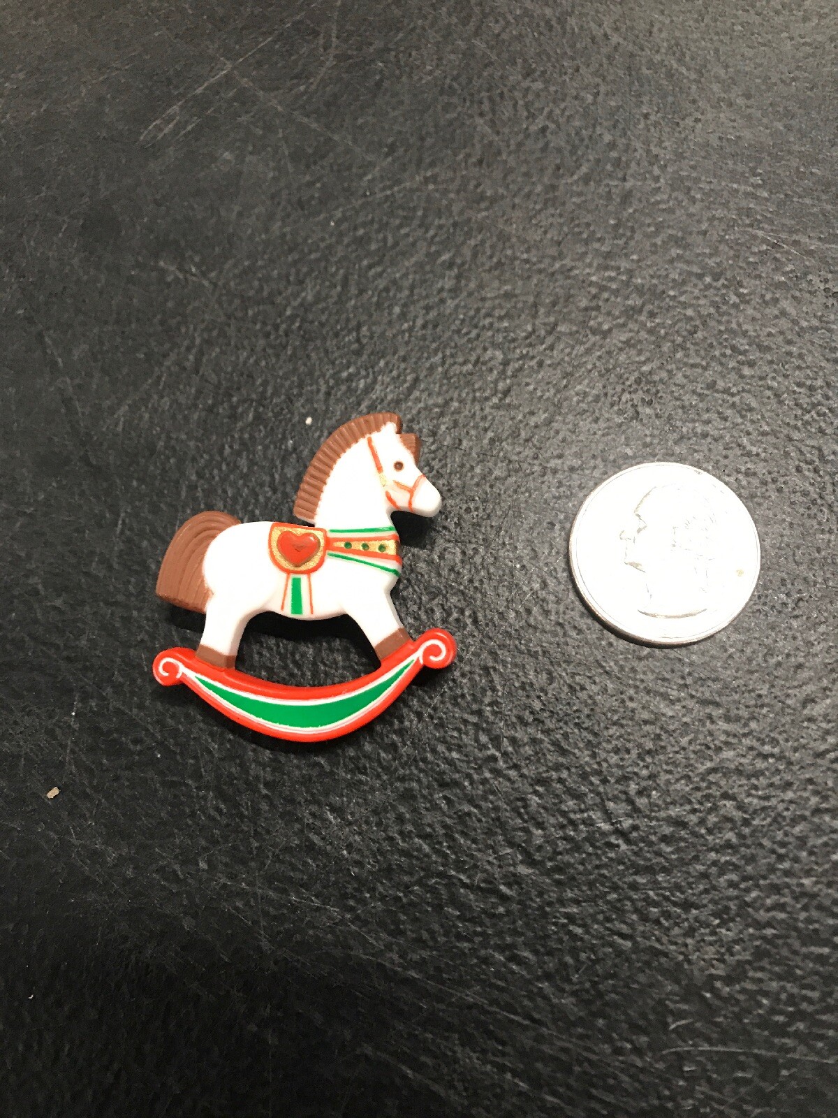 Hallmark Rocking Horse Plastic Pin