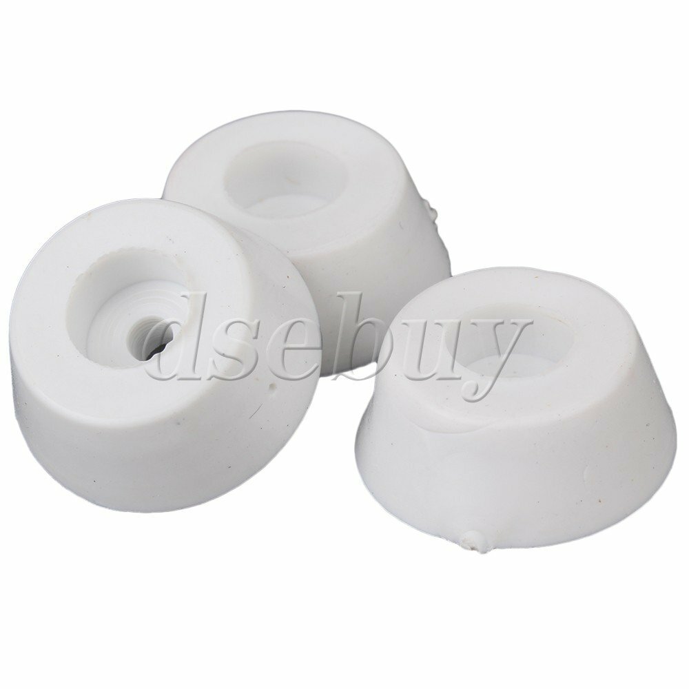 20 x White Rubber Non-slip Cabinet Furniture Feet Guard Pad Bumper 20x15x8mm