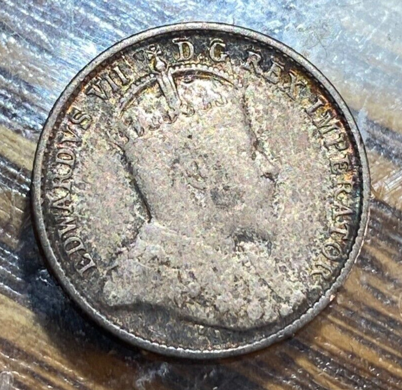 1906 Canada 5 Cents Nice Original VF KM-13 CHRC