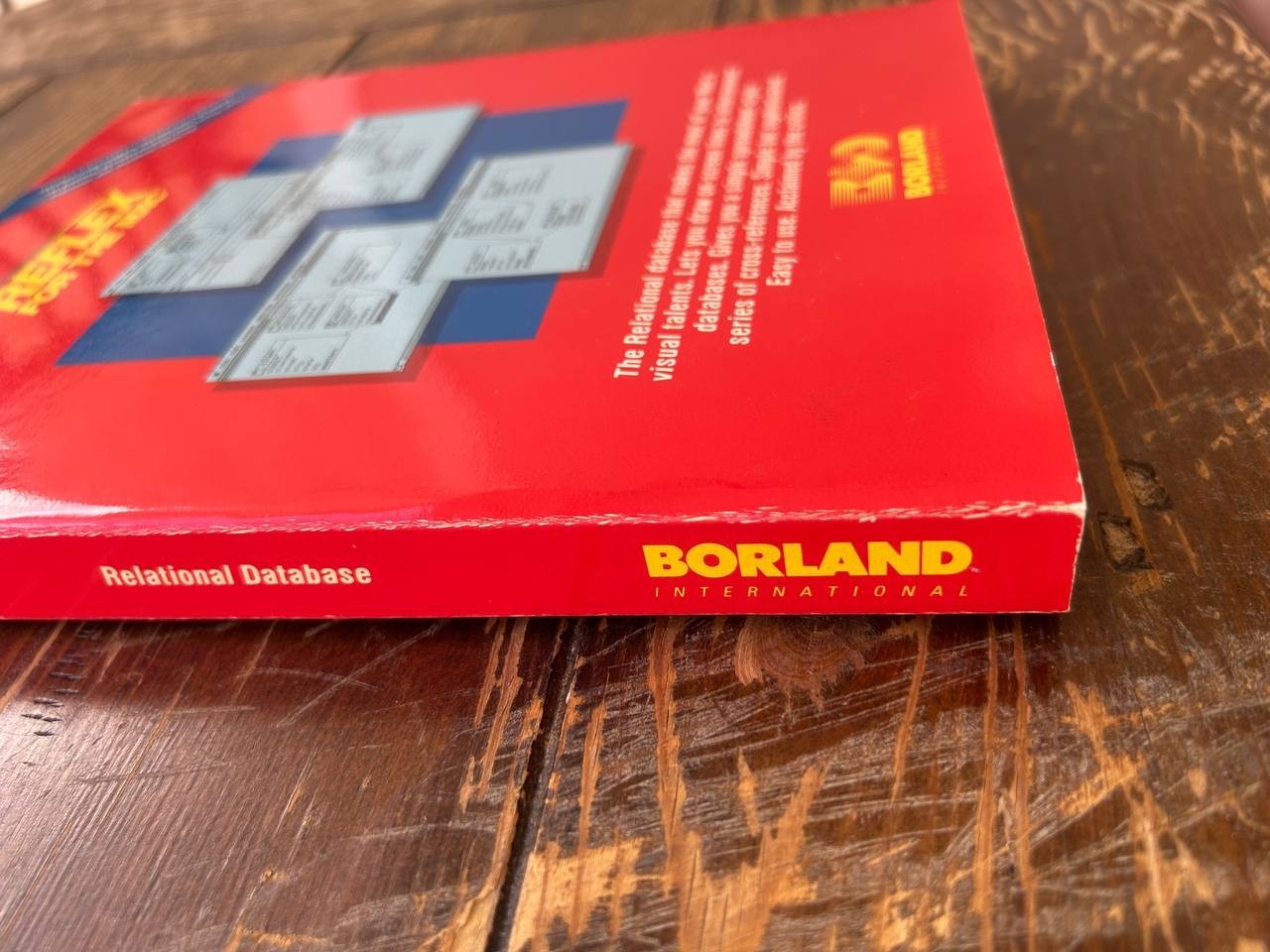 Borland Reflex for the Mac Version 1.0 User Manual Vintage 1986
