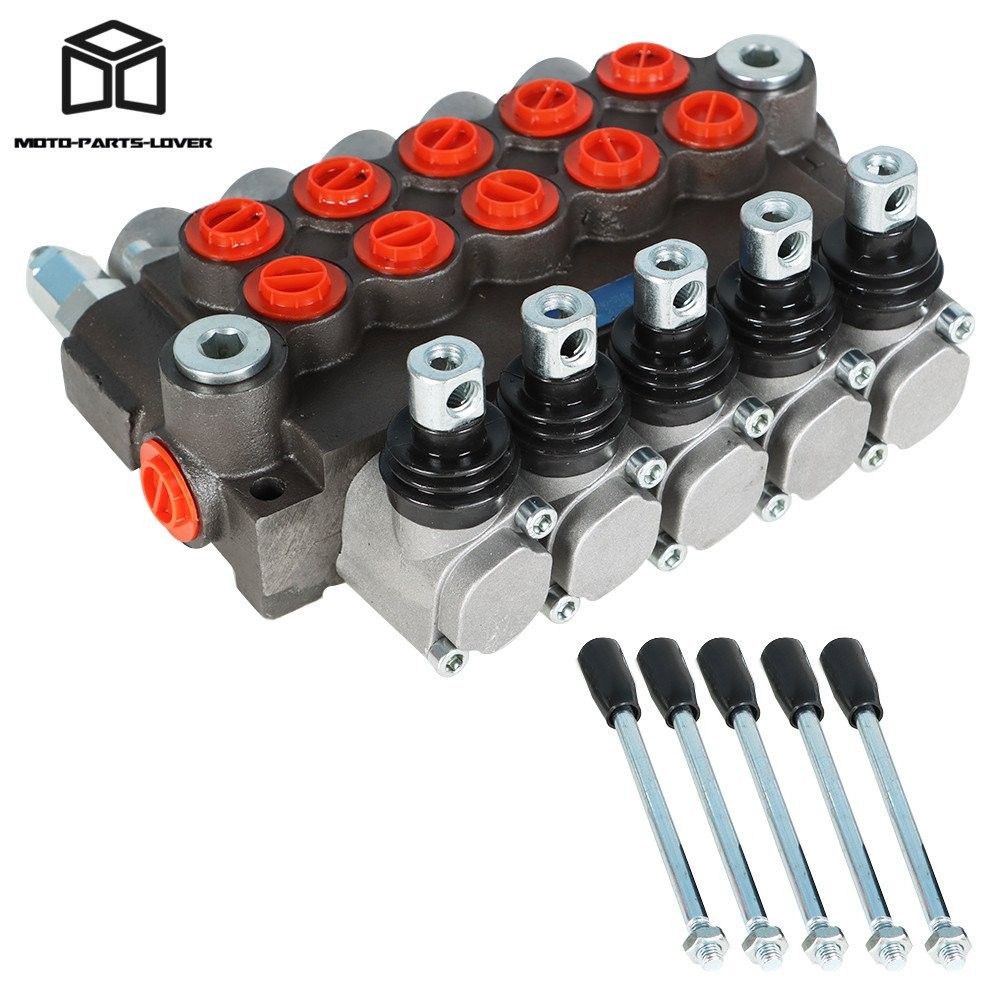 Hydraulic Directional Control Valve 13 GPM Double Acting SAE 5 Spool