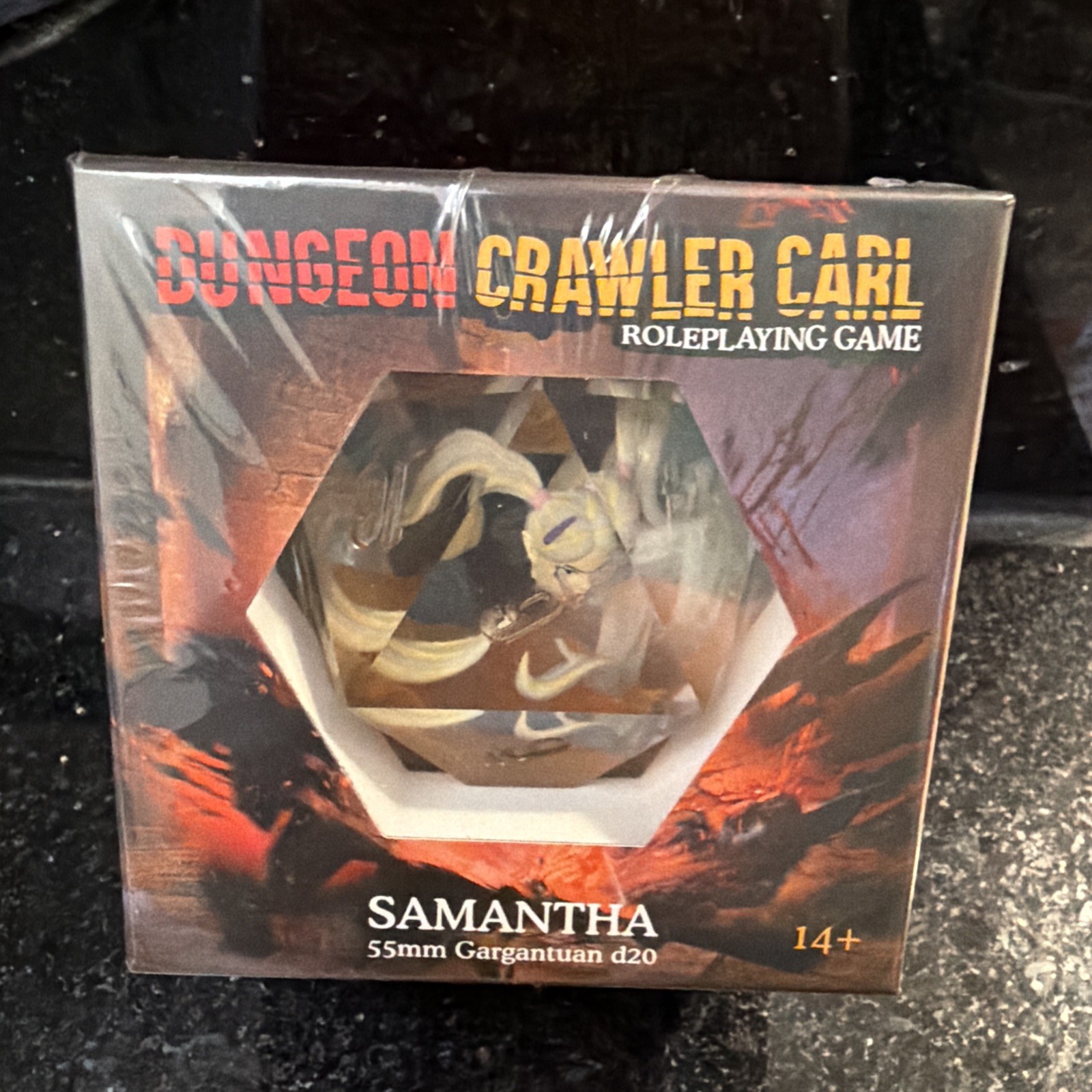 Samantha - 55mm Gargantuan D20 Dungeon Crawler Carl DCC Roleplaying Game