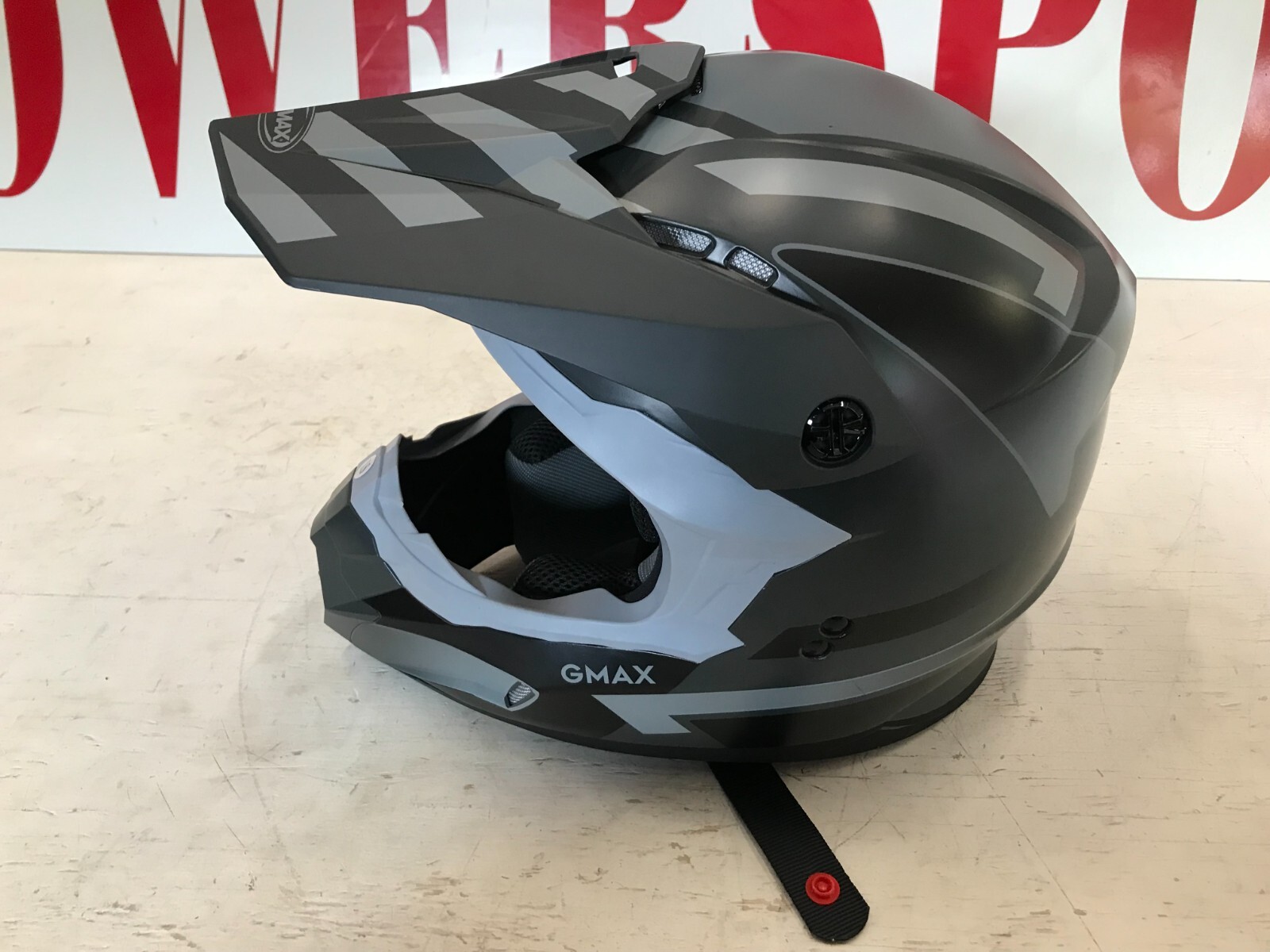 N3G MX-86 Fame Helmet Matte Dark Gray Black NEW D3864253 72-6851XS