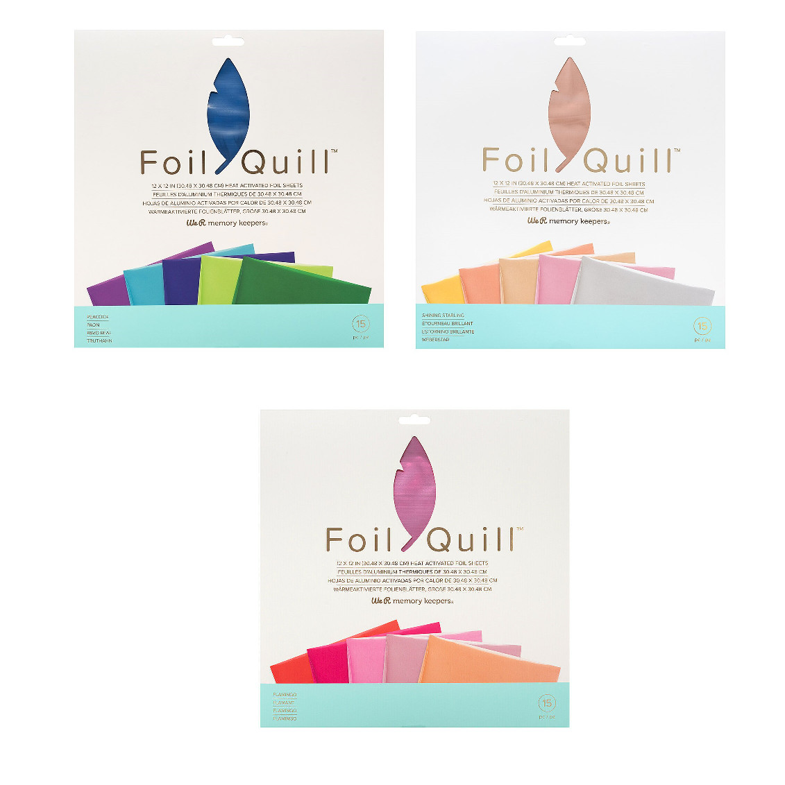 We R Memory Keepers Foil Quill 12"X12" Foil Sheets 15/Pkg You pick New