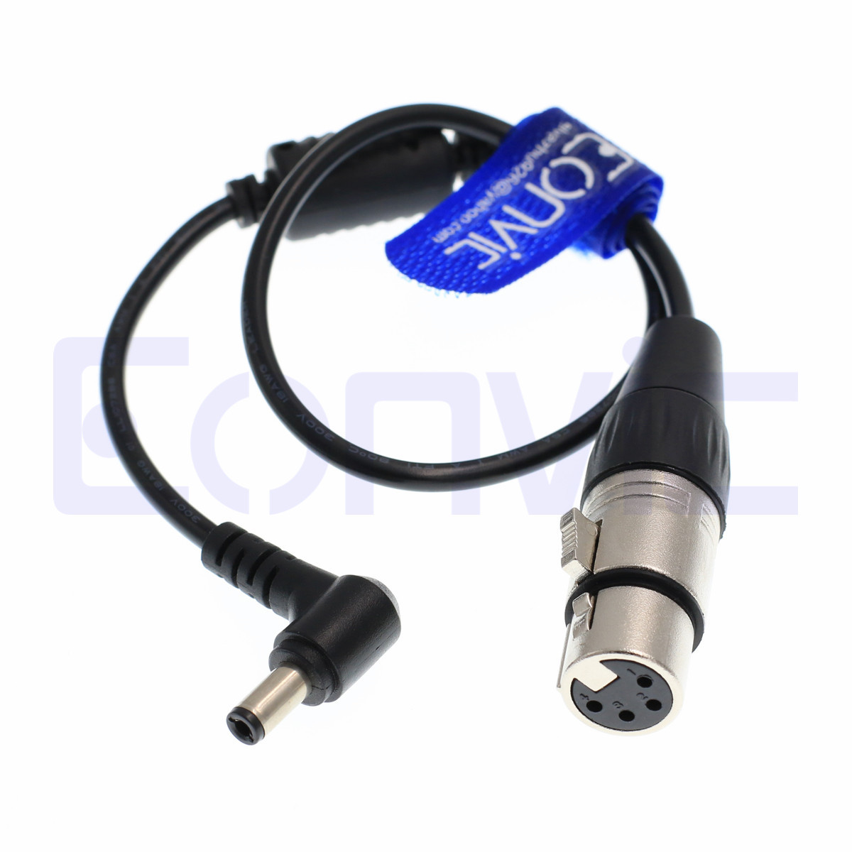 DC Plug 4 Pin XLR Female Power Cable Blackmagic Studio Video Camera or Monitor