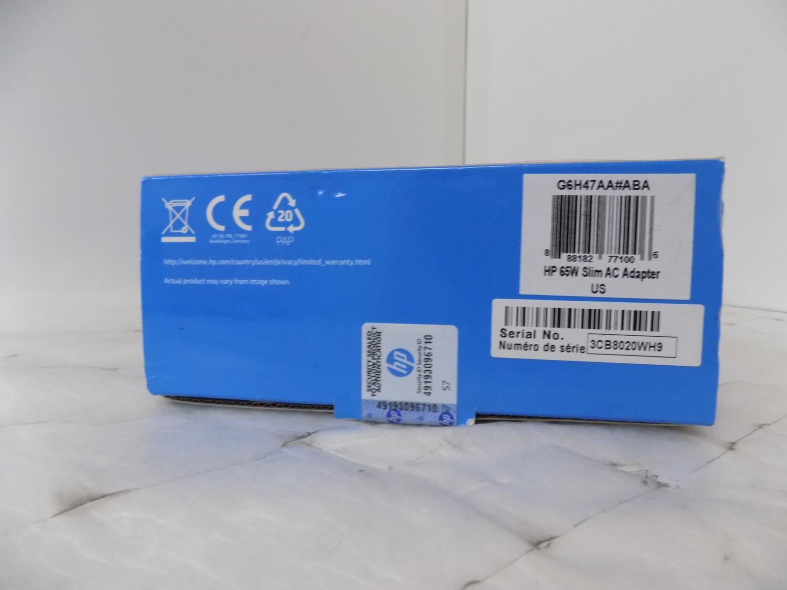 HP 65W SLIM AC ADAPTER G6H47AA#ABA