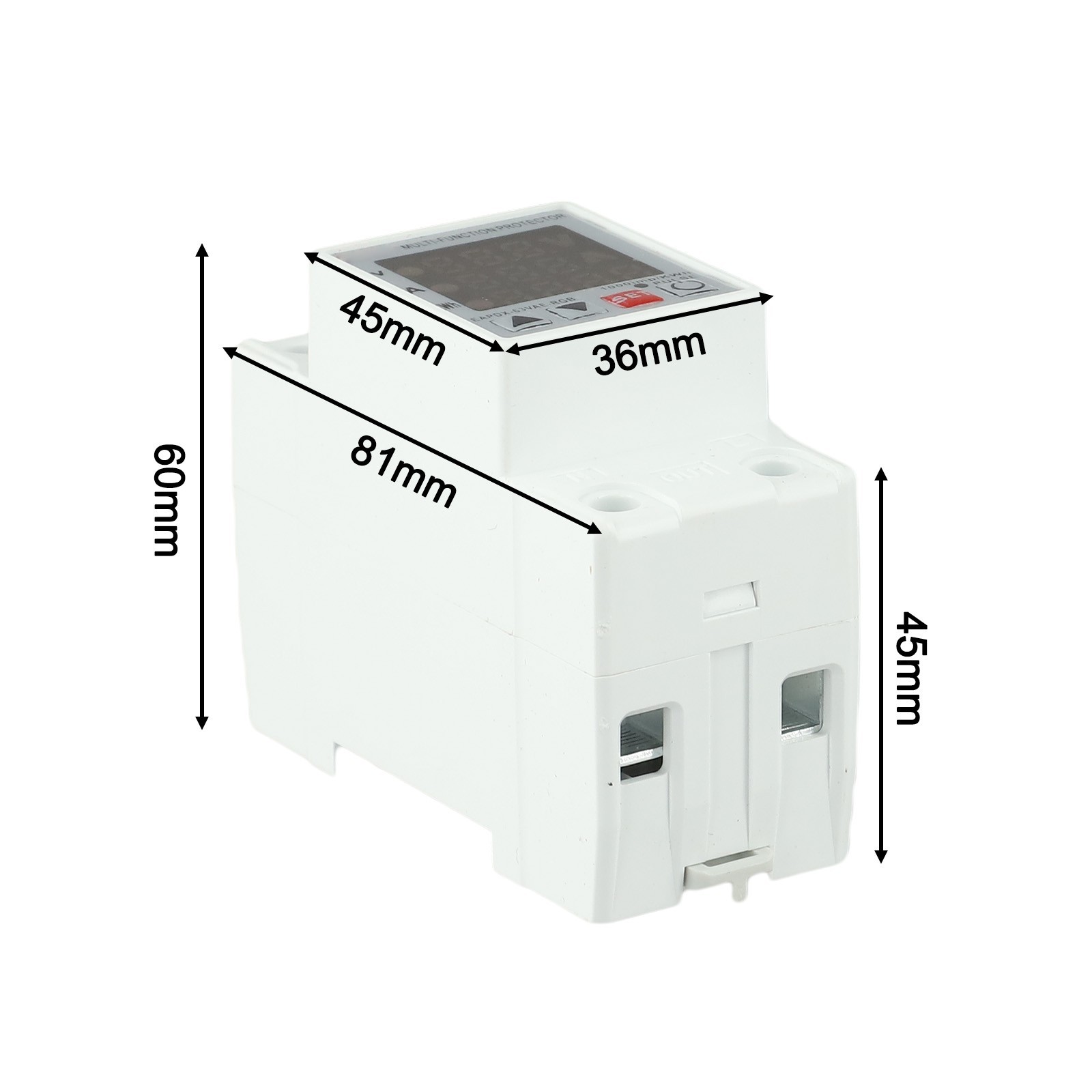 Adjustable Protector Relay with Display Features for Din Rail Applications