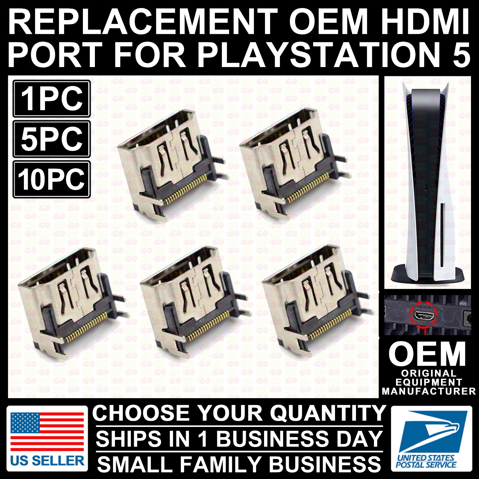 OEM HDMI Port For Sony Playstation 5 PS5 Connector Socket Jack Replacement USA