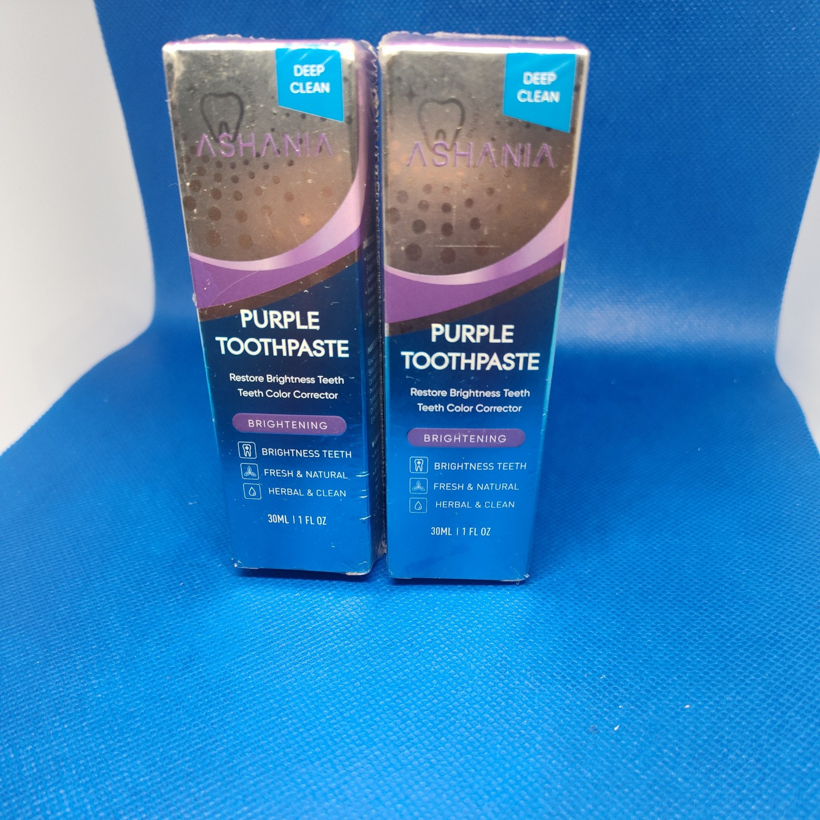 Ashania Purple Toothpaste Brightening 1oz ( Lot of 2 ) Exp 07/25 -