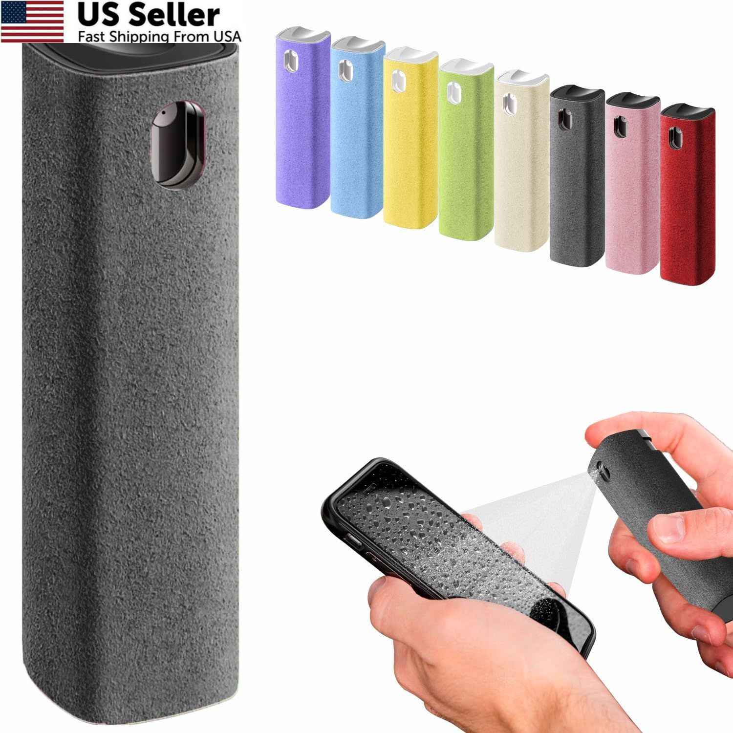 IO CLEAN Mini Screen Cleaner Spray – Finger Proof Grey