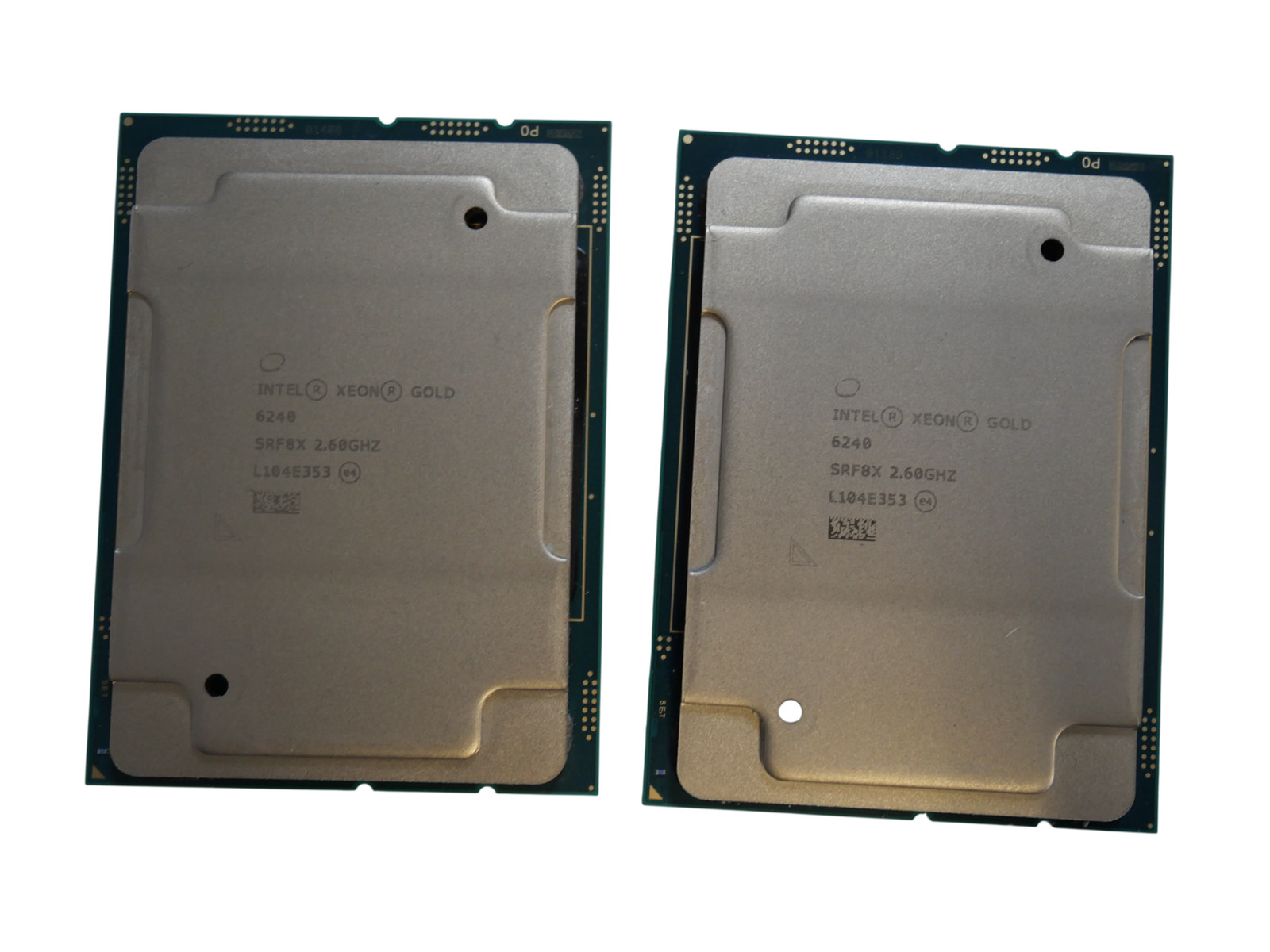 Lot 2 Intel Xeon Gold 6240 2.60GHz SRF8X CPU Processor - Free shipping