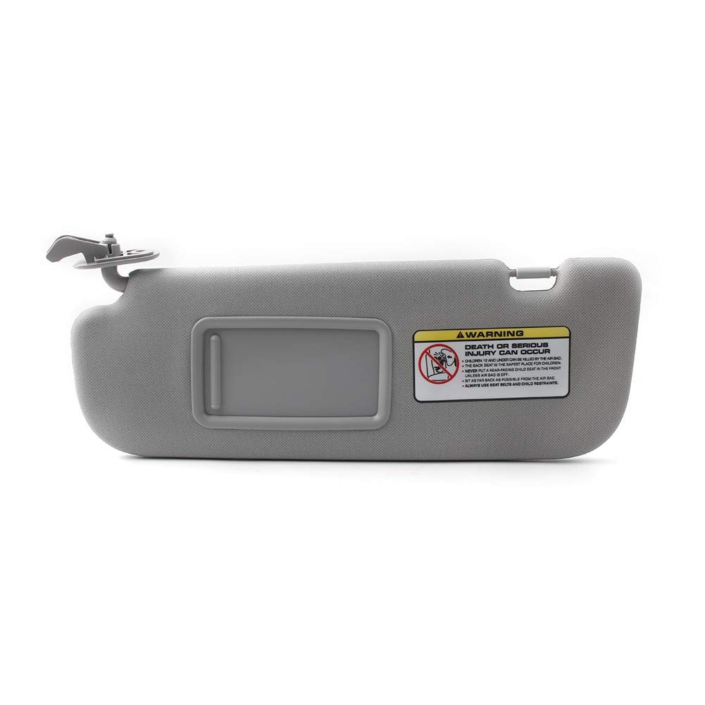 Left Driver Side Sun Visor Replacement for Hyundai Elantra 2011-2015 Gray