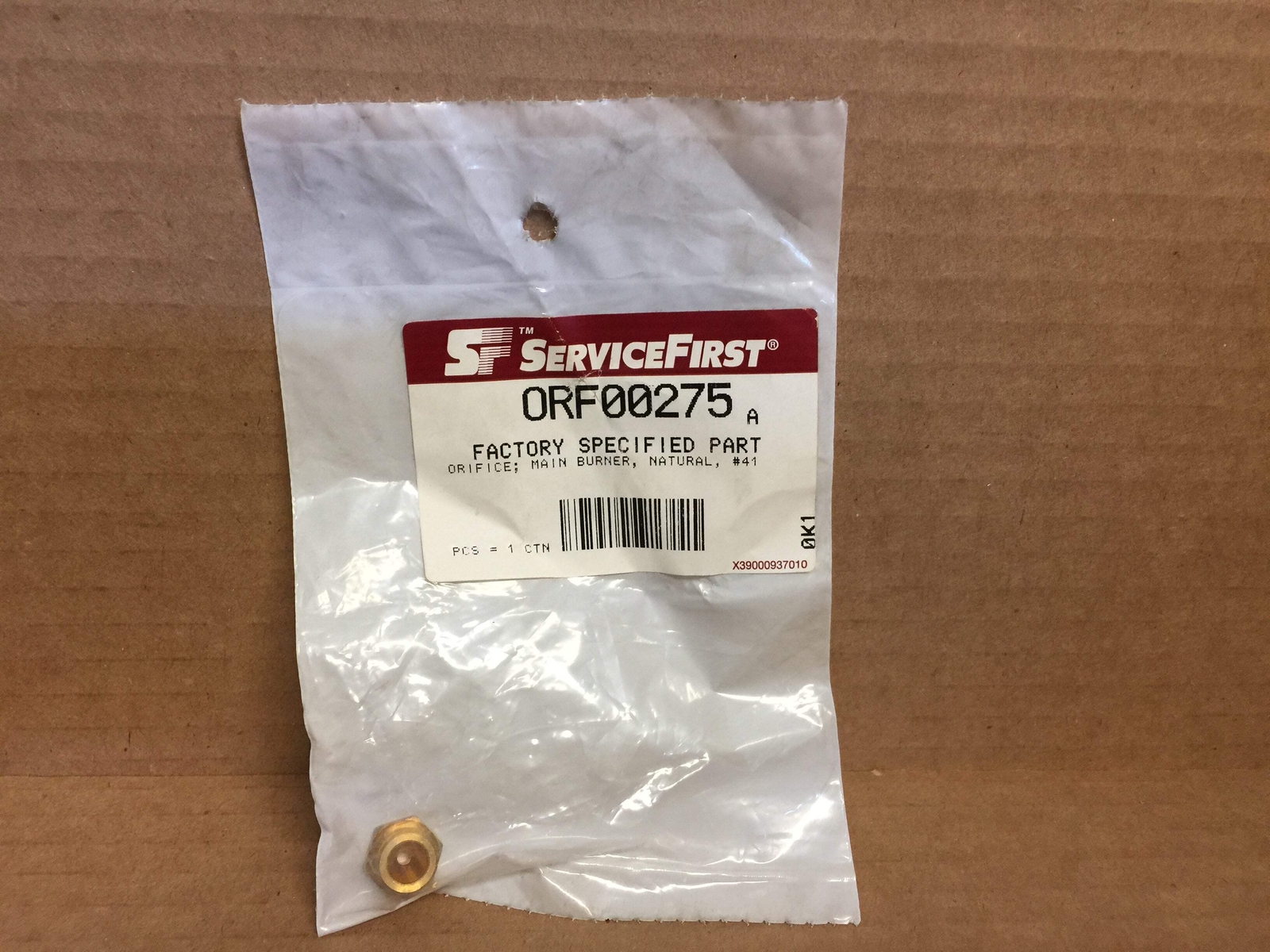 SERVICE FIRST ORF00275 ORIFICE; MAIN BURNER, NATURAL, #41 209264