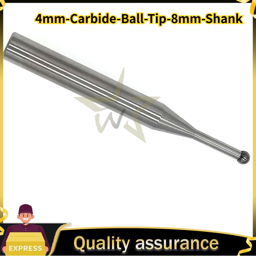 4mm Carbide Ball Tip Probe Insert 8mm Shank for Mitutoyo Height Gauge Fast Ship