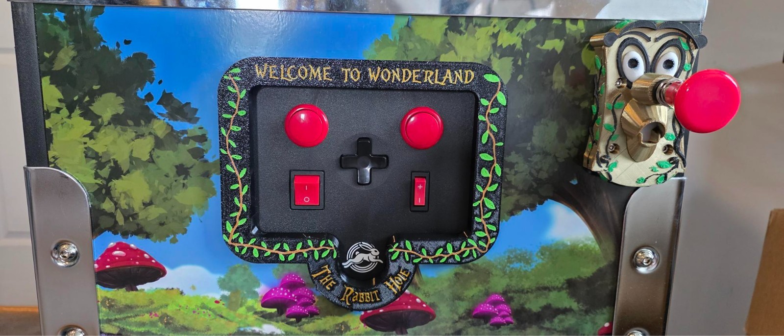 Themed - Control panel frames for the Alice in Wonderland pinball table