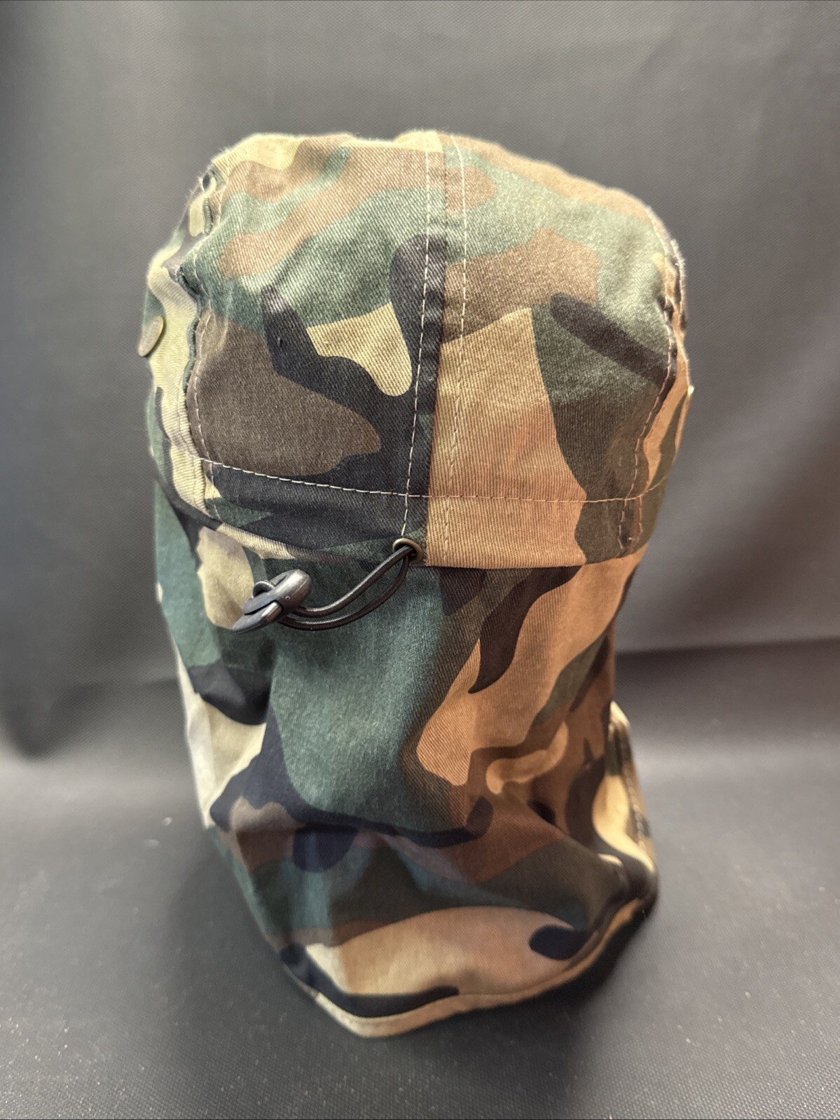 SOL Summer Shade Camo Hat With Neck Shade Flaps Cap
