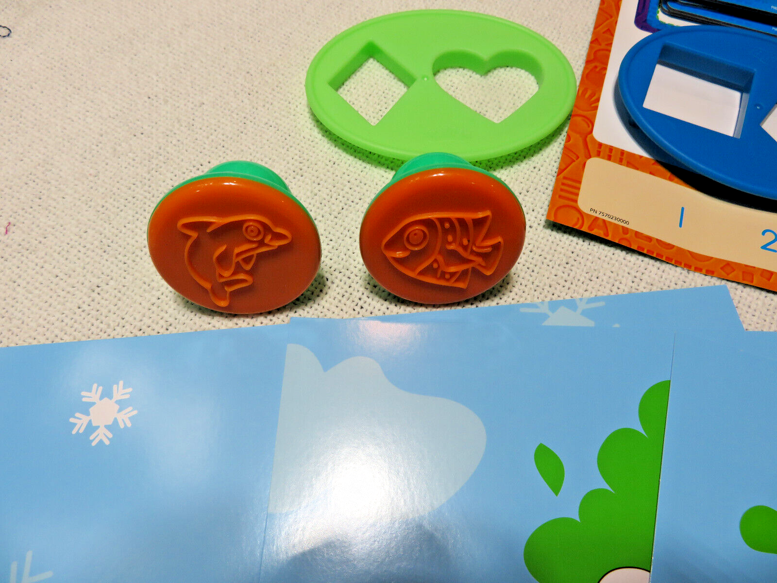Play-Doh Create Learn Shape /Count Numbers & Colors Playset Playmats Flashcards