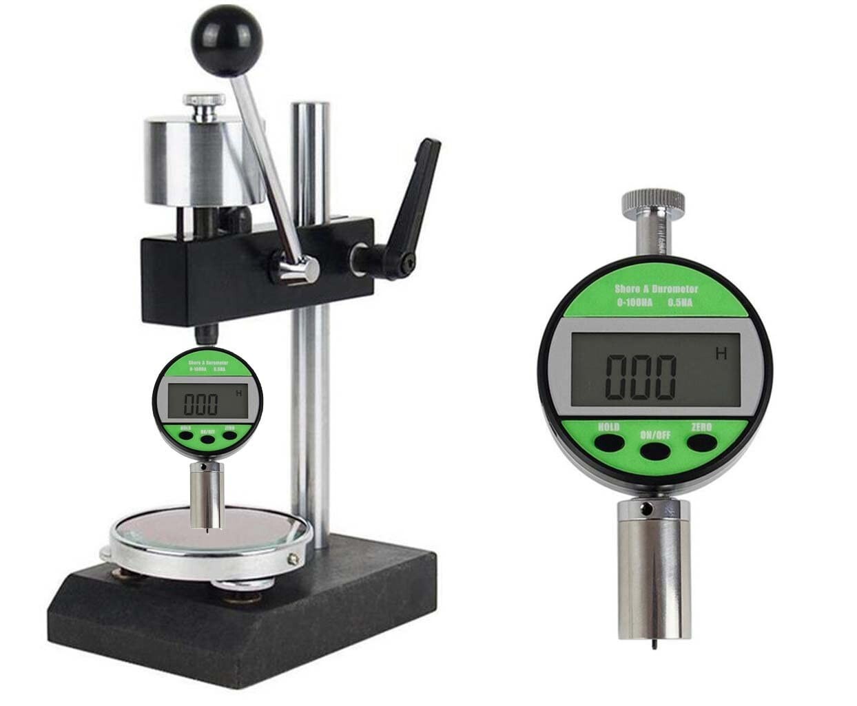 Digital Shore Hardness Tester Meter Durometer A Type Handness Gauge with Stand