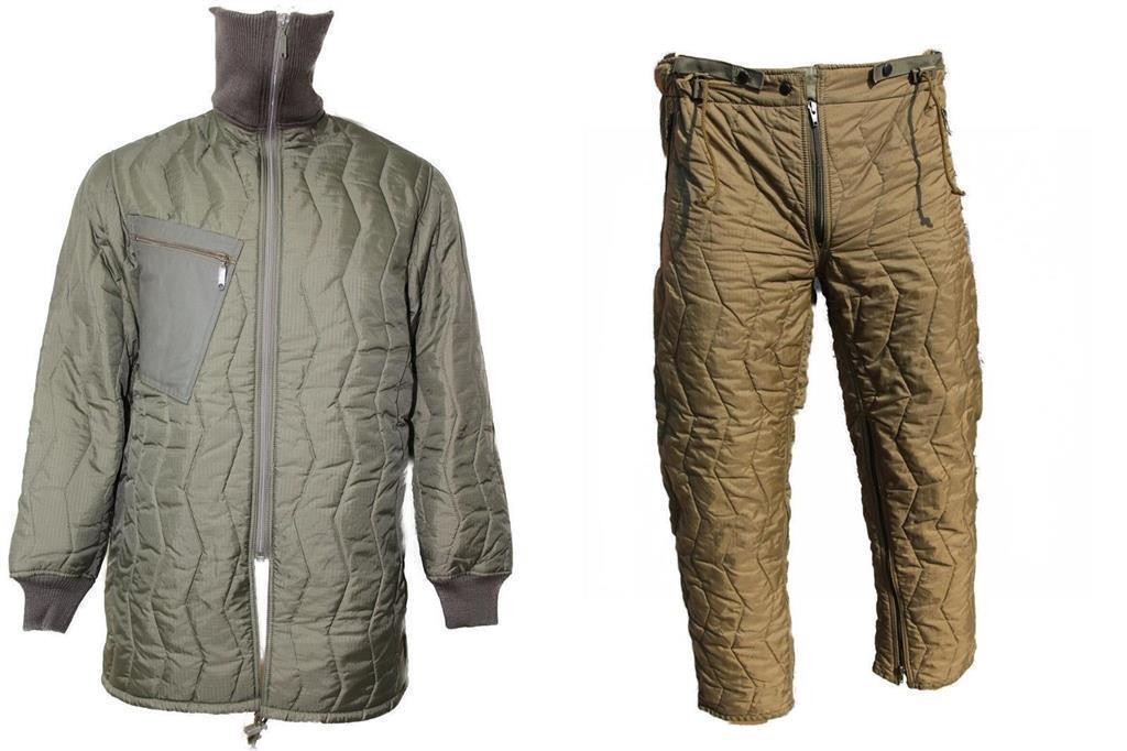 Genuine BW Bundeswehr cold protection UNDERPANTS / JACKET quilted lining thermal protection