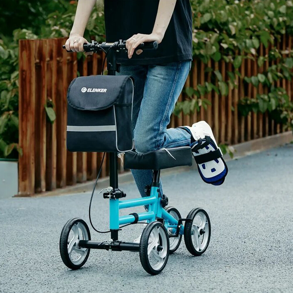 Deluxe ELENKER Knee Scooter Walker for Injury or Surgery Wheelchair Medical Aid