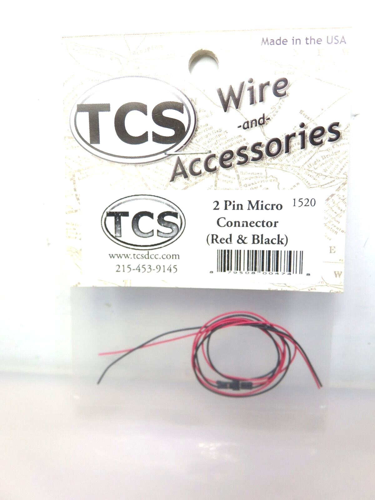 Train Control Systems TCS #1520 2-Pin Micro Connector