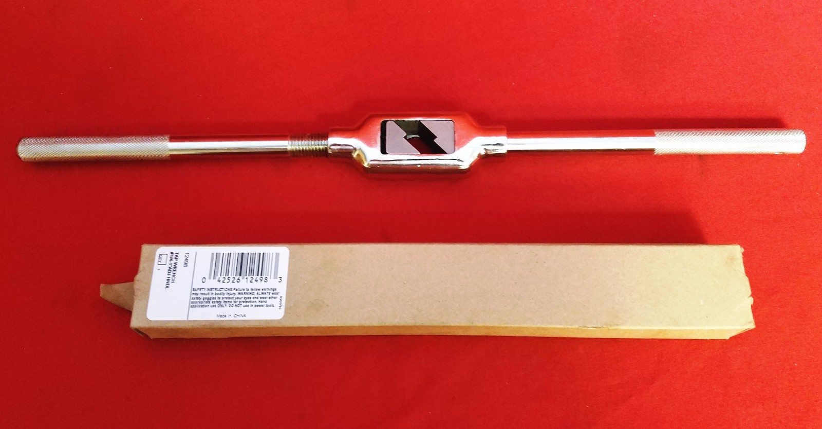 12498 Irwin Tap Handle Reamer Adjustable Holder TR-98 1/4-1 6mm-24mm 18" OAL
