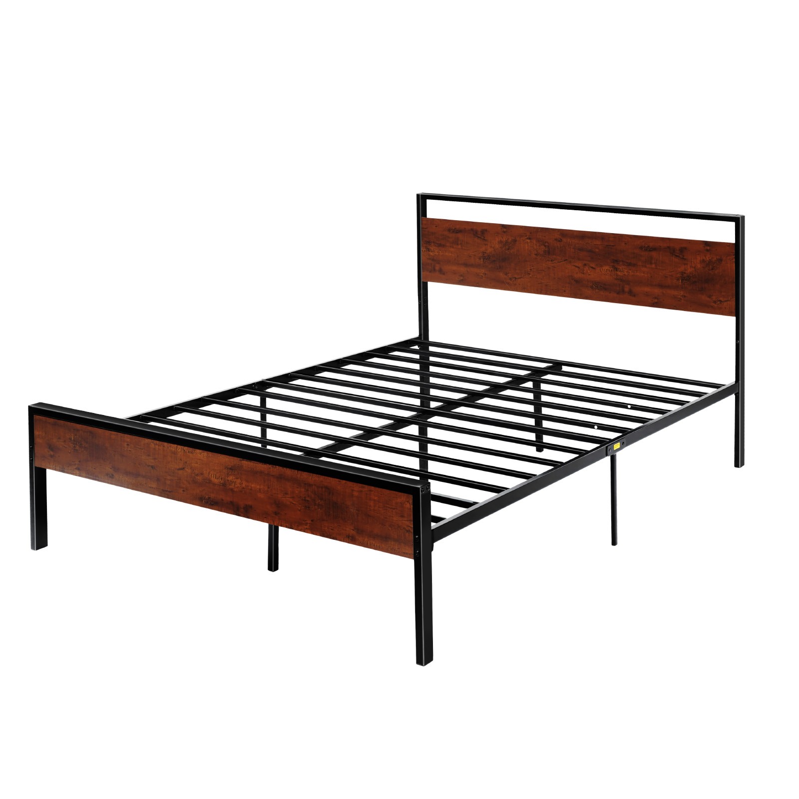 Uimoso 14-Inch Queen Metal Bed Frame with Headboard and Storage Space