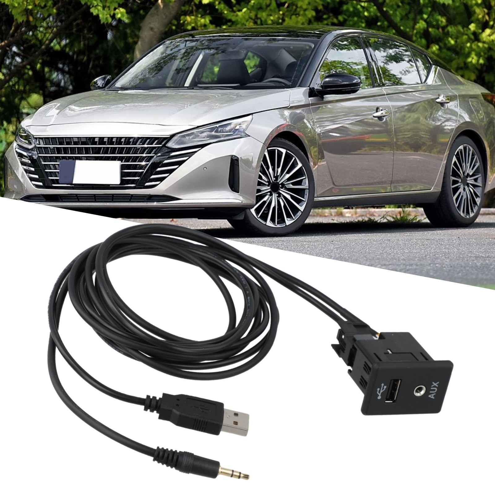 For Nissan 280234BA0B AUX Cable USB for Altima for frontier Rogue 2013 2019