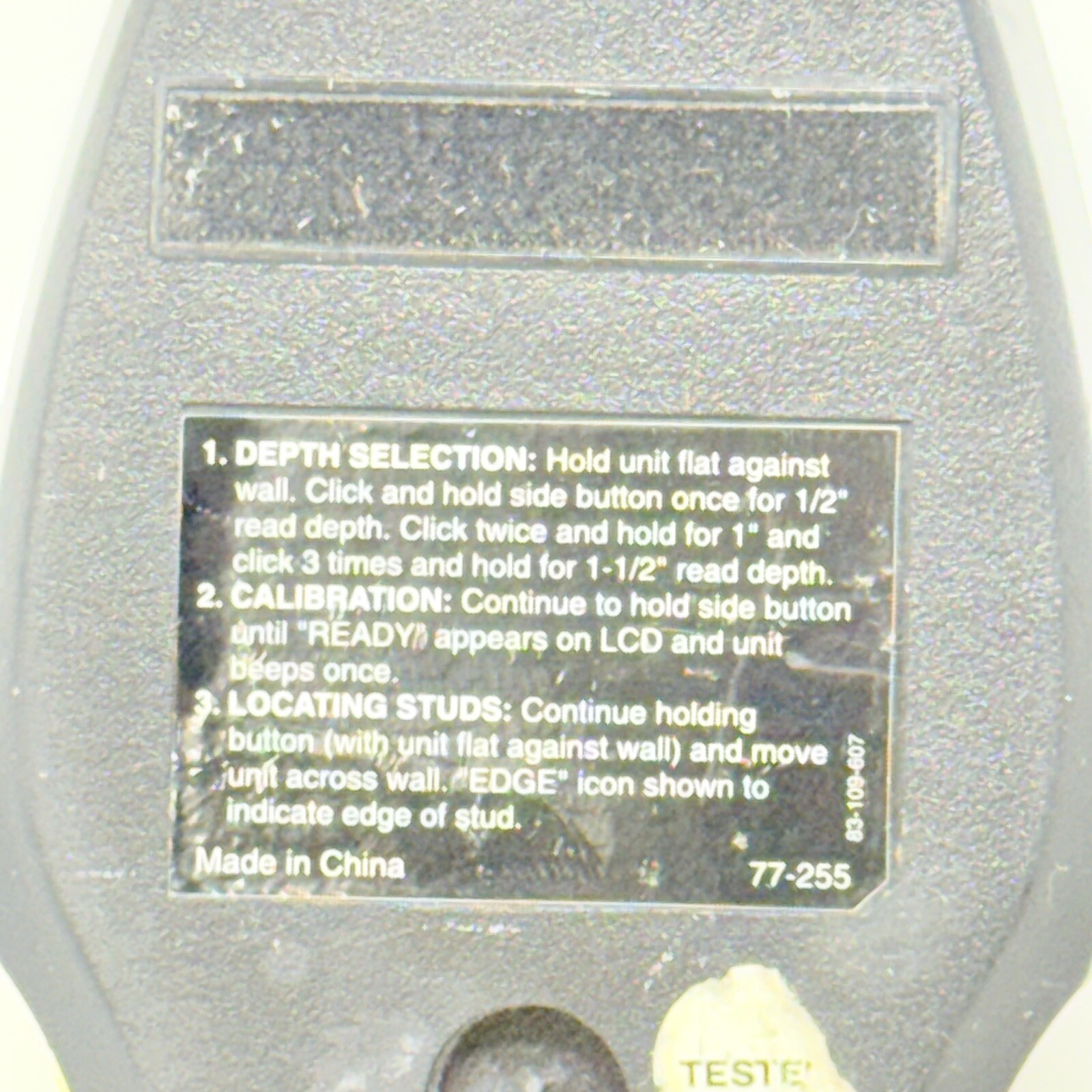 Stanley IntelliSensor Pro Stud Finder Pro 77-255 Surface Material Thickness