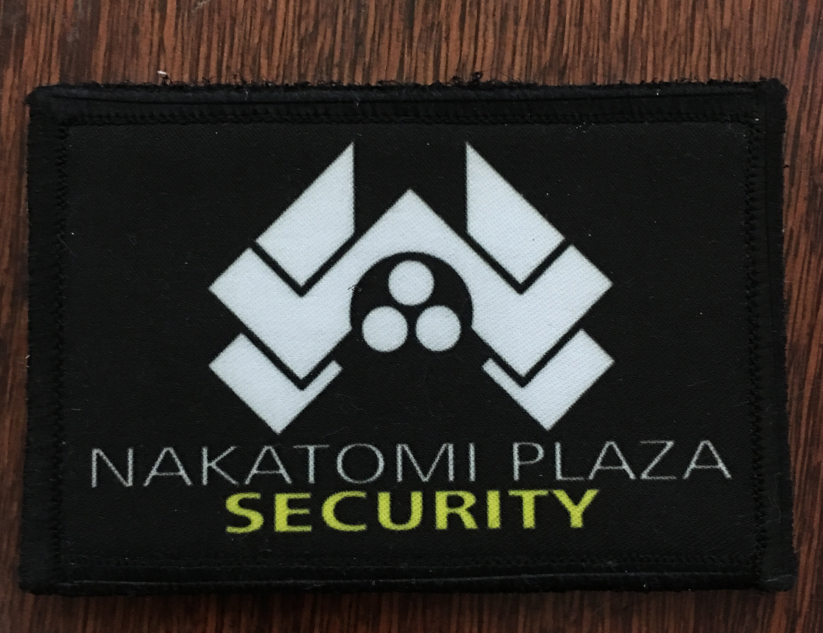 Die Hard Movie Nakatomi Plaza Morale Patch Tactical Military Army Flag Hook USA