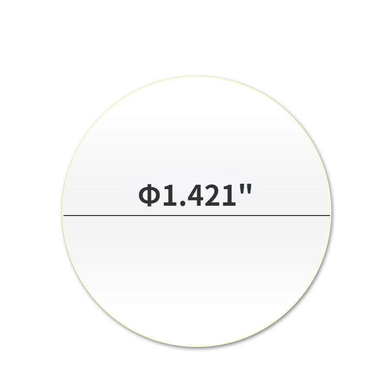 Transparent Curved Cover Lid 1.421" Diameter for Dial Indicator Thickness Gage