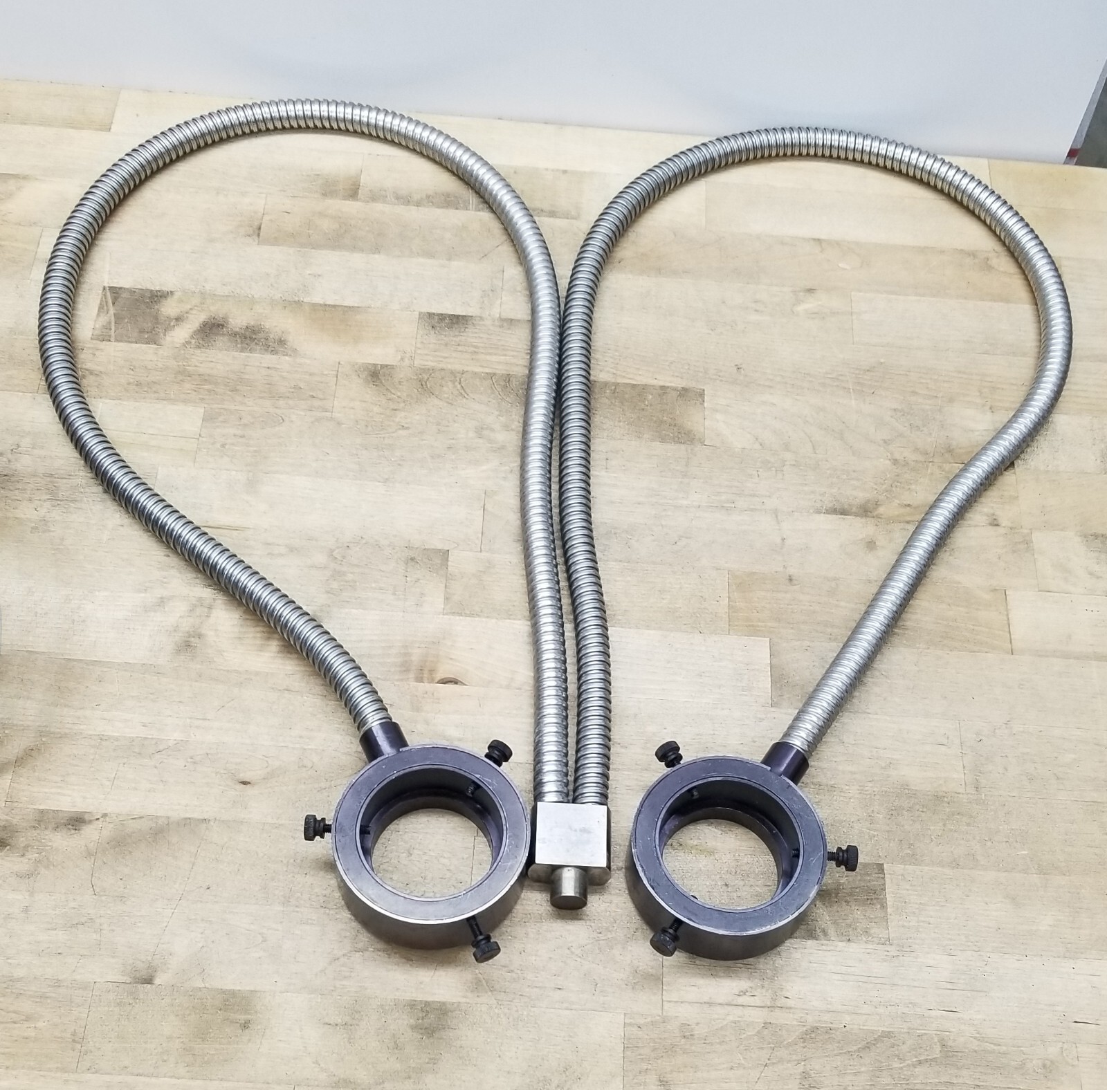 45” Dual Fiber Optic Microscope Illuminator Flexible Cable Light Guide (5/8" In)