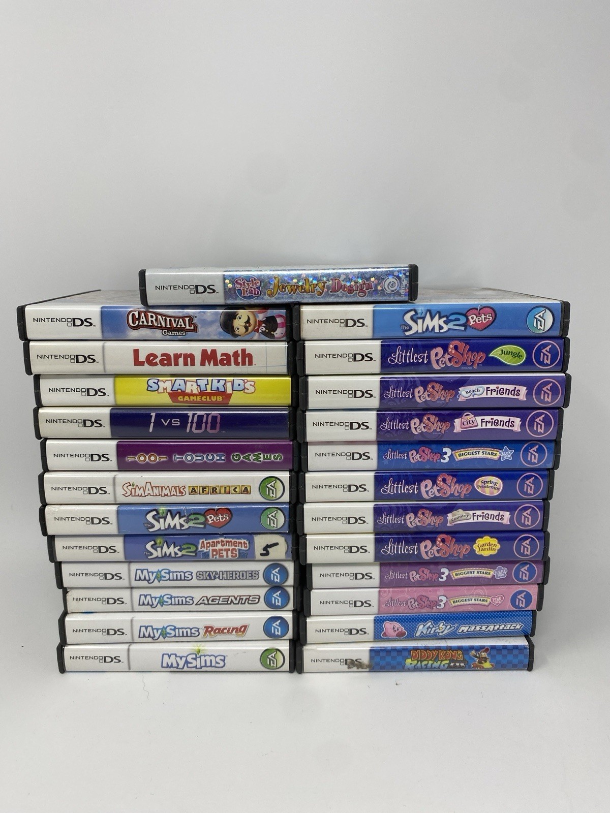Nintendo DS Game Case Only Lot of 25 Sims Let Shop Kirby Diddy Kong Racing Etc
