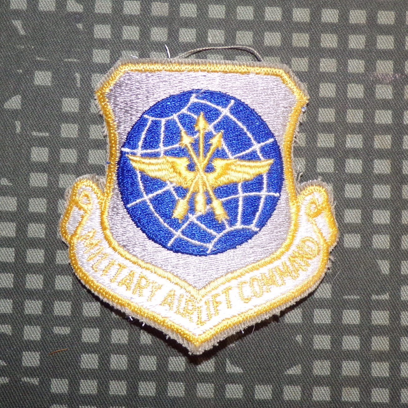 Vintage 1970s Original USAF MAC Military Airlift Command Embroidered C/E Patch
