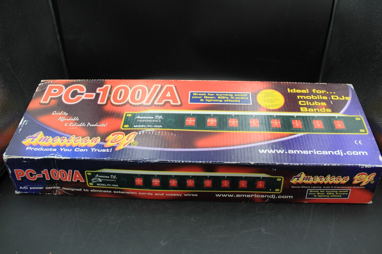 American DJ Professionals PC-100A ON/OFF Power Center 8-Switch (Works)