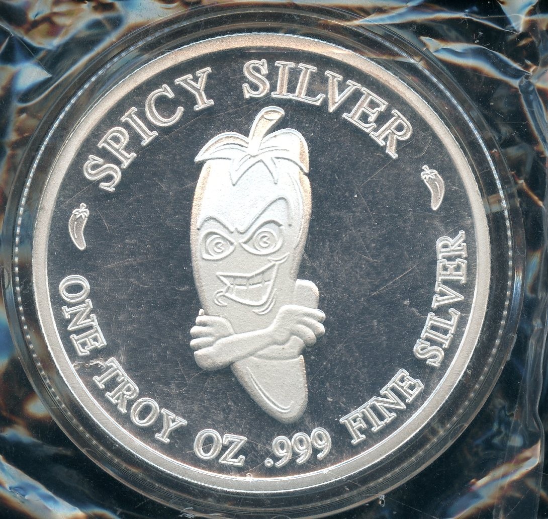 STL Mint Spicy Silver HEAT WAVE 1oz .999 silver Round w/COA 46th