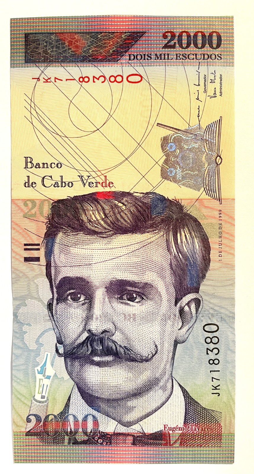 Cape Verde Cabo Verde 2000 Escudos 1999 P 66 crisp