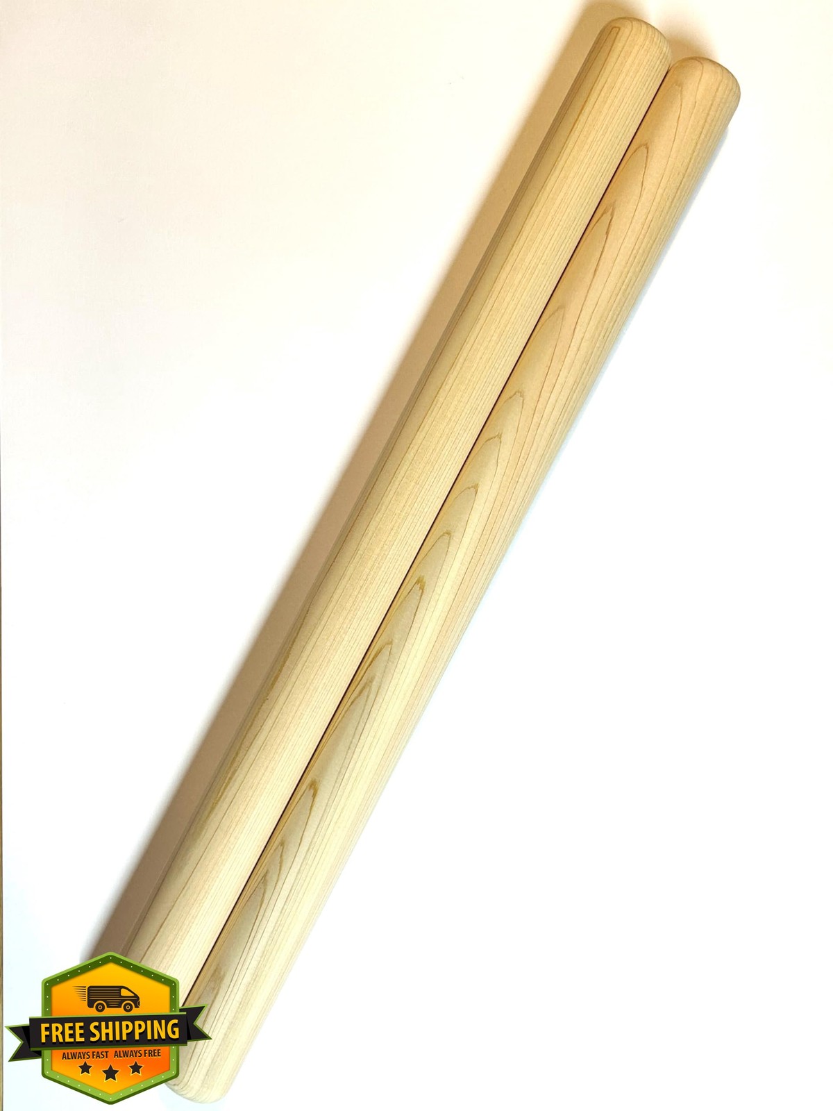 Hinoki Cypress Taiko Drumsticks 35mm x 500mm