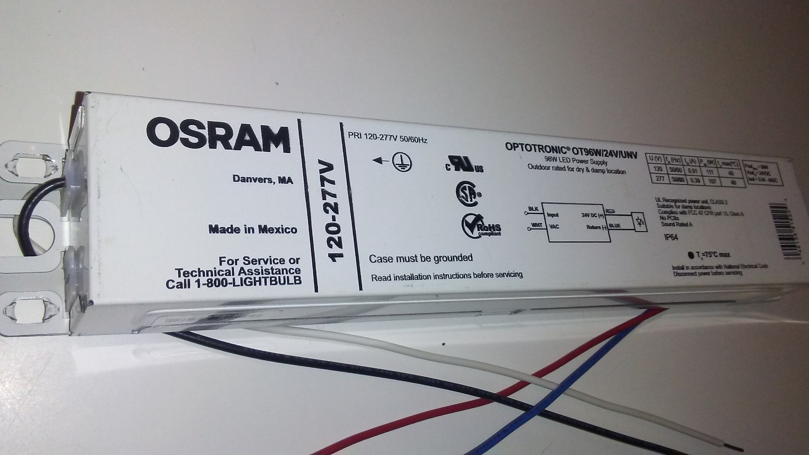 (ONE) Osram Sylvania OT96W/24V/UNV NEW!