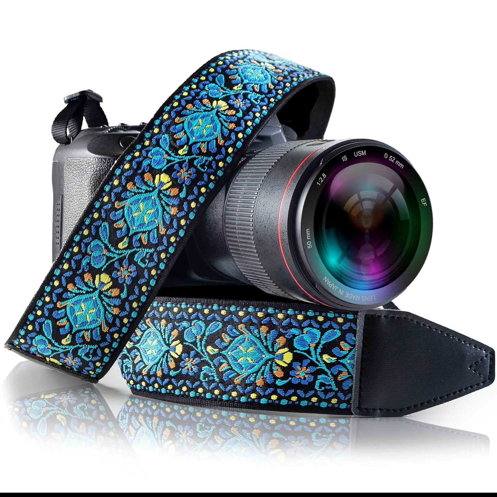 Strap, Vintage Embroidered Neck Shoulder & Crossbody Strap for DSLR Mirrorles...