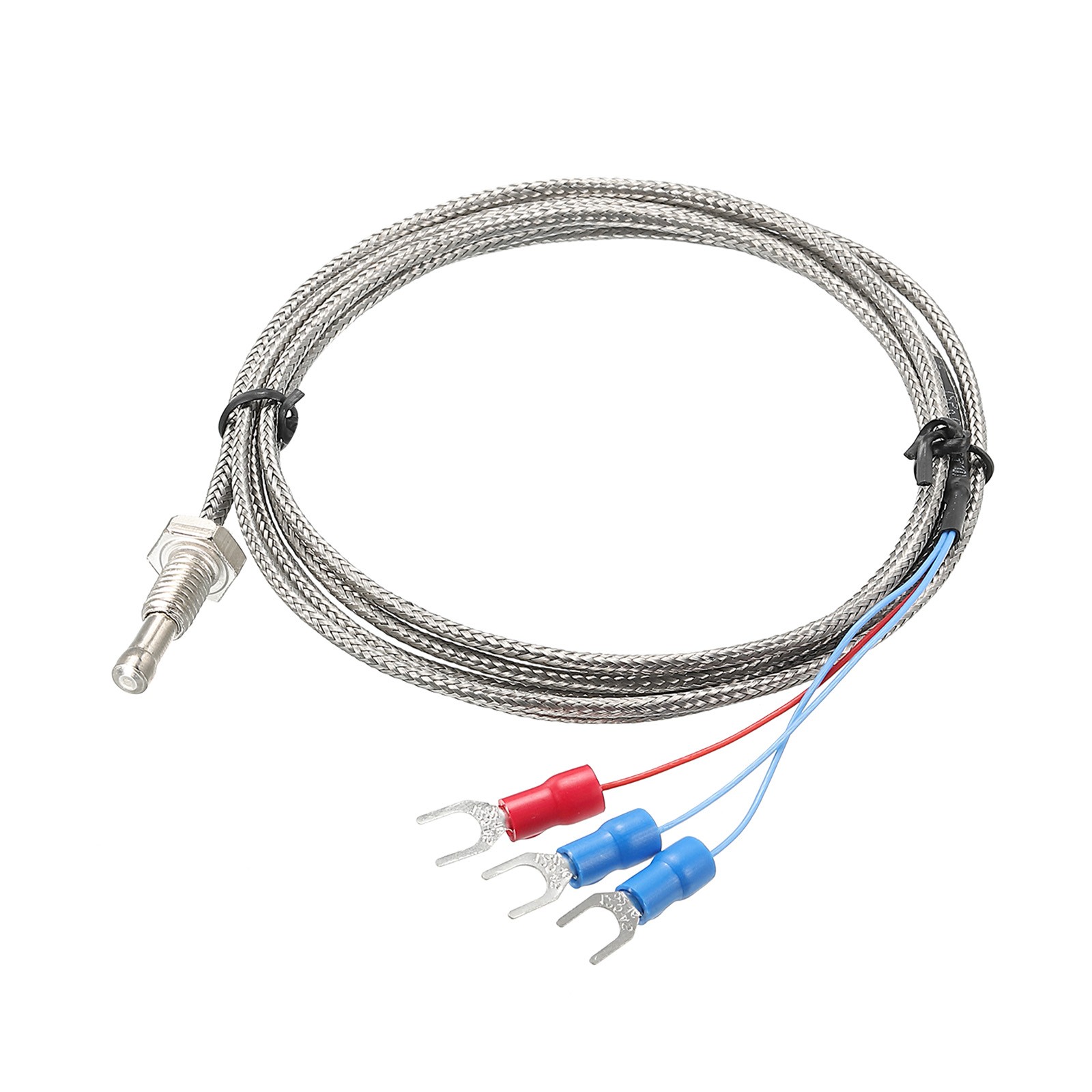 PT100 Temperature Sensor M6 Thermocouple 5ft -50 to 200°C(-58 to 392°F)