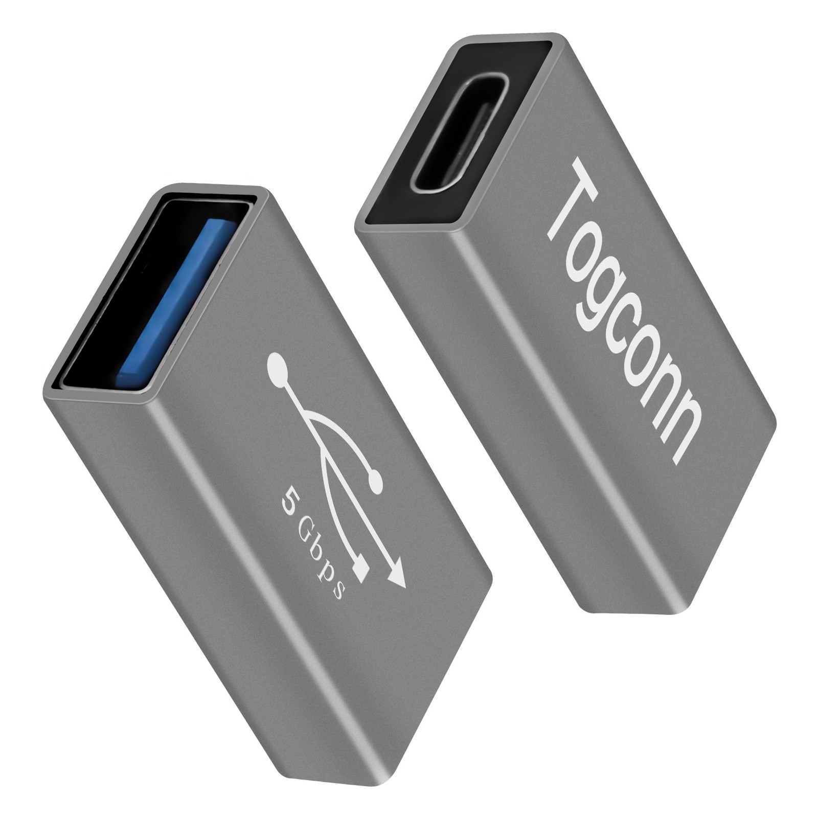 Togconn USB to C Adapter 2 Pack, 2 A Female C